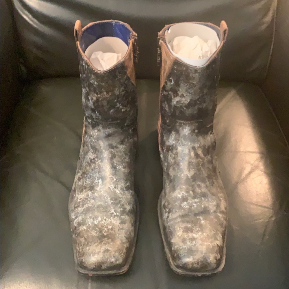 Mark Nason Rock Never Dies customized Zipper Boots